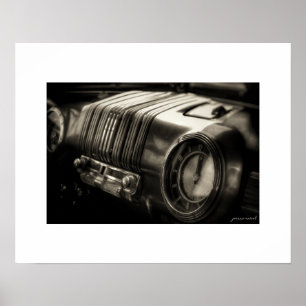 Sepia Mercury Eight Dashboard Poster Afdruk
