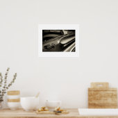 Sepia Mercury Turnpike Cruiser Poster Print (Keuken)