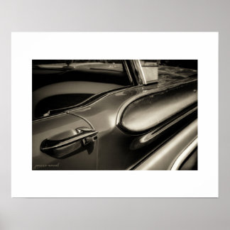 Sepia Mercury Turnpike Cruiser Poster Print