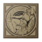 Sepia Minton Jack & Beanstalk Fairy Tale Tile Tegeltje (Voorkant)