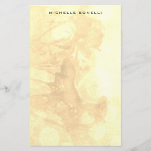 Sepia Modern Minimalistisch Professioneel Bloemen Briefpapier