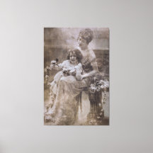  Sepia moeder en kind portret