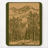 Sepia Mountains en Forest Muismat (Voorkant)