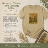 Sepia Mountains en Forest T-shirt