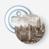 Sepia New York City Button Flesopener (Voorkant)