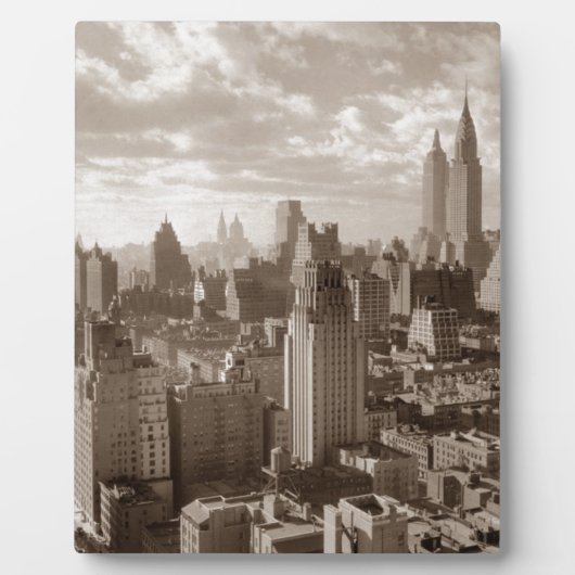 Sepia New York City Fotoplaat (Voorkant)