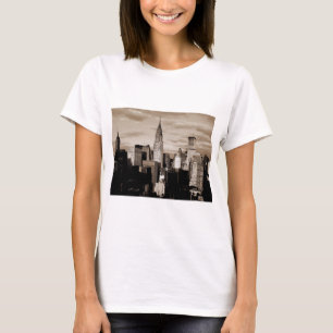 Sepia New York City Ink Sketch T-shirt
