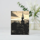Sepia New York City Midtown Briefkaart (Staand voorkant)