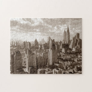 Sepia New York City Old  Retro Legpuzzel