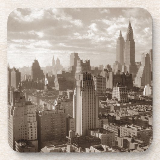 Sepia New York City Onderzetter (Voorkant)
