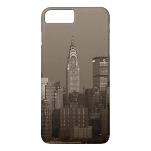 Sepia New York City Skyline iPhone 8/7 Plus Hoesje