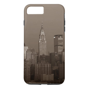 Sepia New York City Skyline Case-Mate iPhone Case