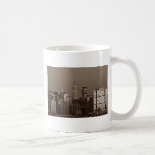 Sepia New York City Skyline Koffiemok
