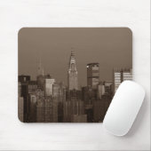 Sepia New York City Skyline Muismat (Met muis)