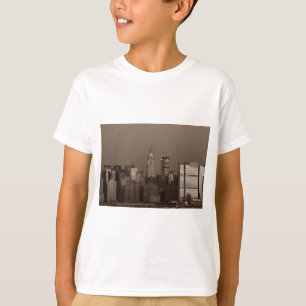 Sepia New York City Skyline T-shirt