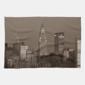 Sepia New York City Skyline Theedoek