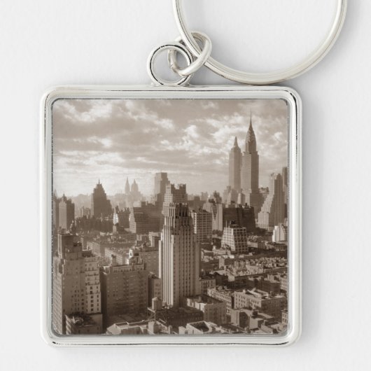 Sepia New York City Sleutelhanger (Voorkant)
