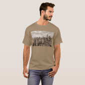 Sepia New York City T-shirt (Voorkant volledig)