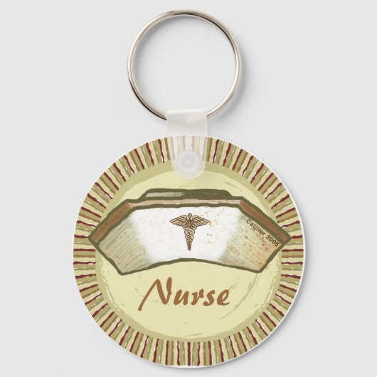 Sepia Nurse-pet Sleutelhanger (Voorkant)