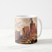 Sepia NYC Silhouette Pastorale Mok (Voorkant rechts)