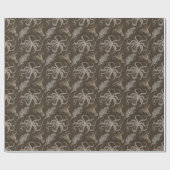 Sepia Octopus Paper Cadeaupapier (Vlak)