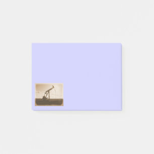 Sepia Oil Well Pumping Unit (cornflower blauw) Post-it® Notes