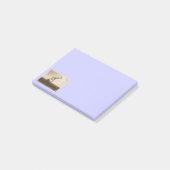 Sepia Oil Well Pumping Unit (cornflower blauw) Post-it® Notes (Schuin)