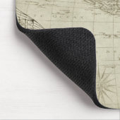 Sepia Old Antiek Verenigde Staten Kaart Reizen Muismat (Hoek)