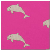  sepia op roze dolfijnen stof (Close Up)