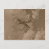 sepia-orkaan briefkaart (Voorkant)