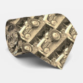  sepia oude massaal-gisttrekker stropdas (Opgerold)