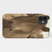 Sepia Paard Case-Mate iPhone Case (Achterkant (horizontaal))