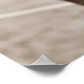 Sepia Paard - Kunstwerk voor dierenfotografie Poster (Hoek)