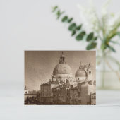 Sepia Paper Effect Venice Grand Canal Briefkaart (Staand voorkant)