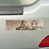 Sepia Paper Effect Venice Grand Canal Bumpersticker (Op auto)