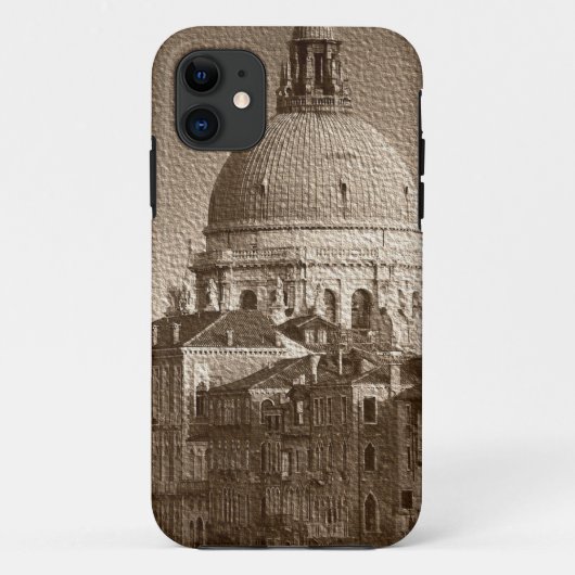 Sepia Paper Effect Venice Grand Canal Case-Mate iPhone Case (Achterkant)