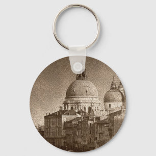 Sepia Paper Effect Venice Grand Canal Sleutelhanger