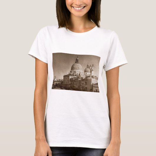 Sepia Paper Effect Venice Grand Canal T-shirt (Voorkant)