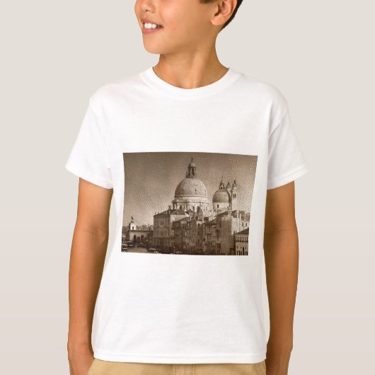 Sepia Paper Effect Venice Grand Canal T-shirt (Voorkant)
