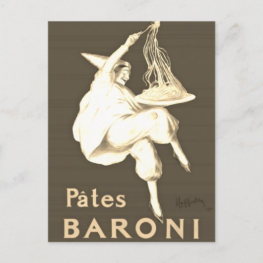 Sepia Pates Baroni Cappiello  reclame Briefkaart (Voorkant)