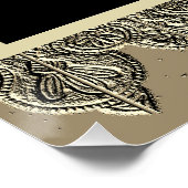 Sepia Poster met  danser (Hoek)