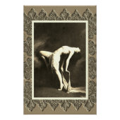 Sepia Poster met  danser (Voorkant)