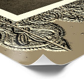 Sepia Poster met  danser (Hoek)