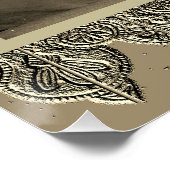 Sepia Poster met  danseres Kyra (Hoek)