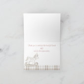 SEPIA  PRAM TARTAN DANK JE KAART (Binnen)