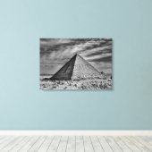 Sepia Pyramid Canvas Afdruk (Insitu (Houten vloer))