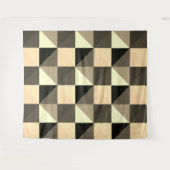 Sepia Quadrangles Tapestry Wandkleed (Voorkant (horizontaal))