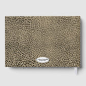 Sepia ridder Shield achternaam Gastenboek (Achterkant)