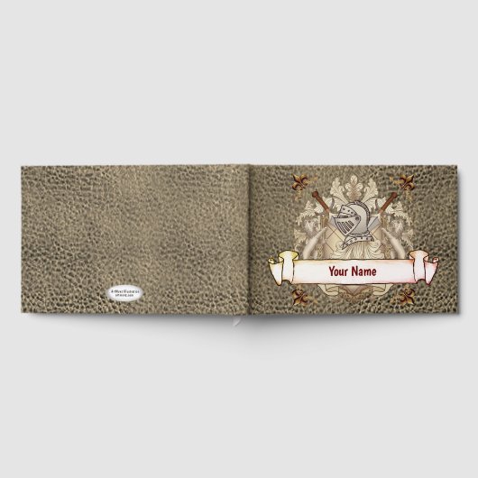 Sepia ridder Shield achternaam Gastenboek (Volledig)