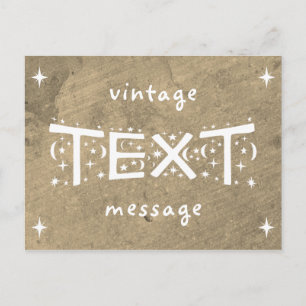 Sepia Rock  Text Message Briefkaart